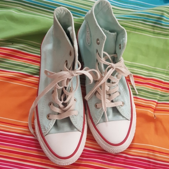 Light teal converse all star - Picture 2 of 4